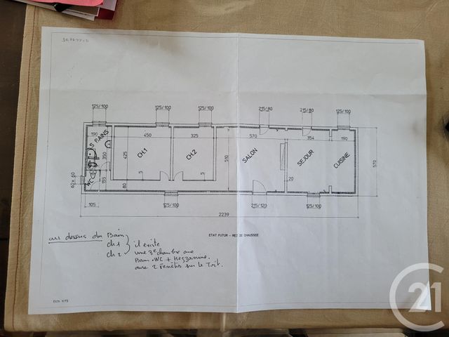 Afficher la photo en grand maison à vendre - 5 pièces - 124.0 m2 - DEVROUZE - 71 - BOURGOGNE - Century 21 Agence Coeur De Bresse